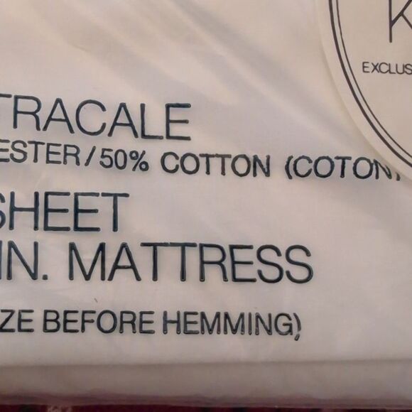 Vintage Calvin Klein For Wamsutta Clouds Twin Flat Sheet NIP Designer Workshop - Picture 5 of 13